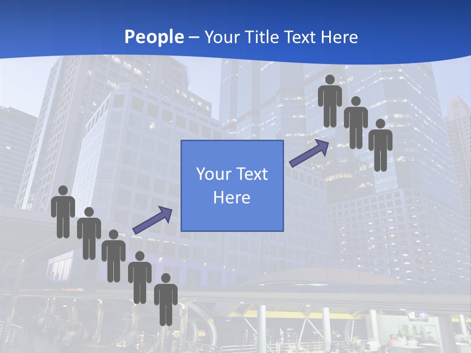 Skyscraper Green Grass PowerPoint Template