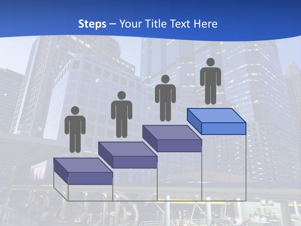 Skyscraper Green Grass PowerPoint Template