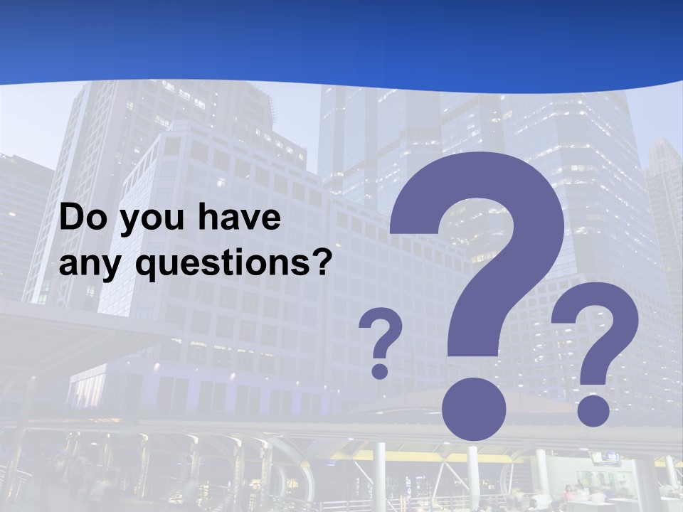 Skyscraper Green Grass PowerPoint Template