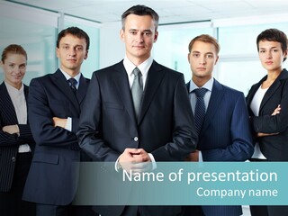 Ceo White Man PowerPoint Template