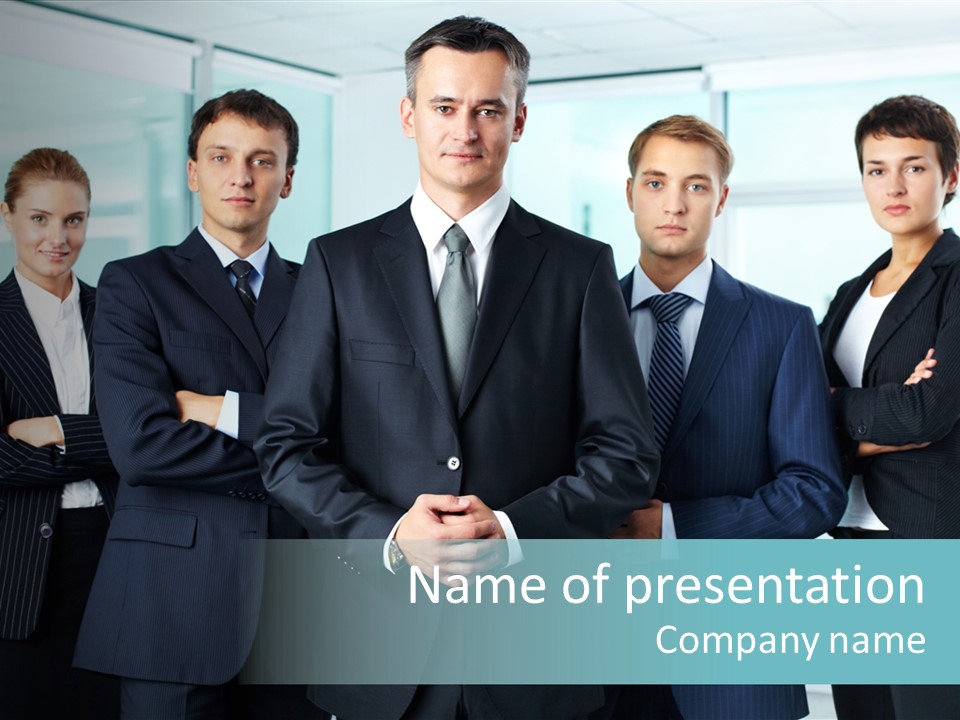 Ceo White Man PowerPoint Template