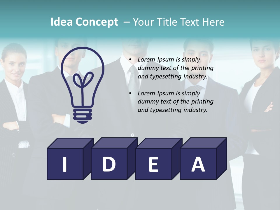 Ceo White Man PowerPoint Template