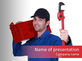 Dedicated Electrician Available PowerPoint Template