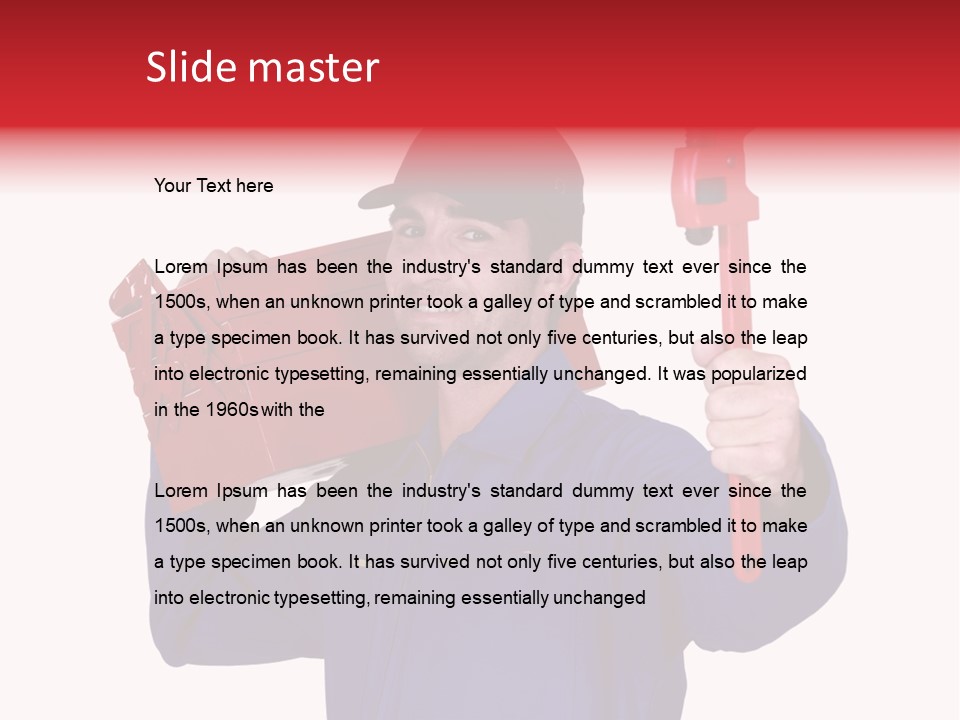 Dedicated Electrician Available PowerPoint Template