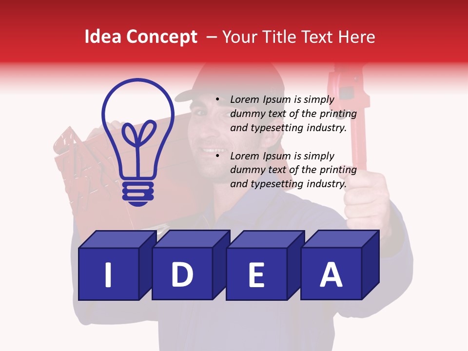 Dedicated Electrician Available PowerPoint Template