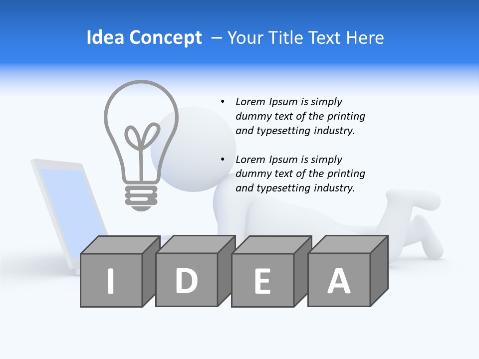 Human Online Life PowerPoint Template