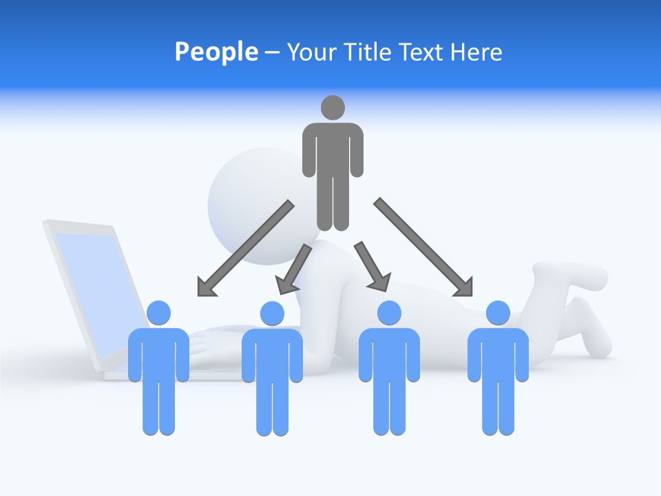 Human Online Life PowerPoint Template