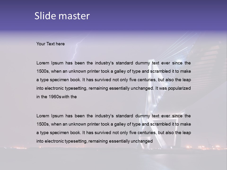 Bolt Night Outside PowerPoint Template