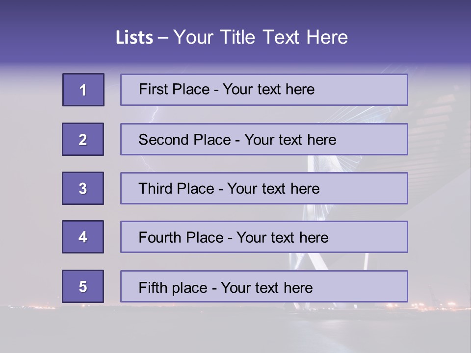Bolt Night Outside PowerPoint Template