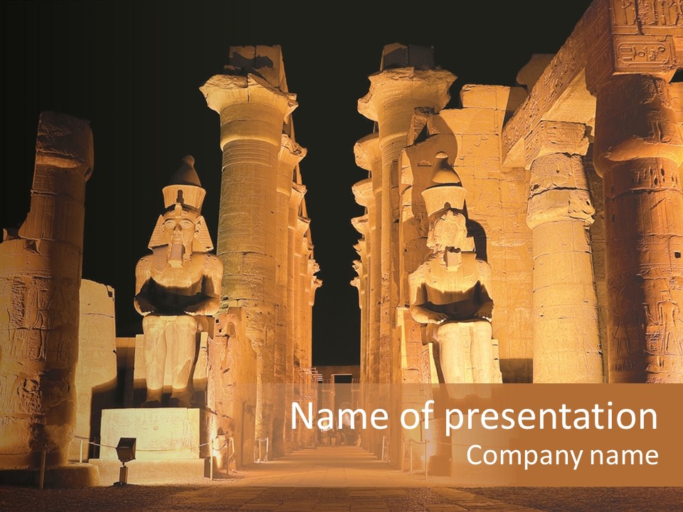 Stone Landmark Traditional Culture PowerPoint Template