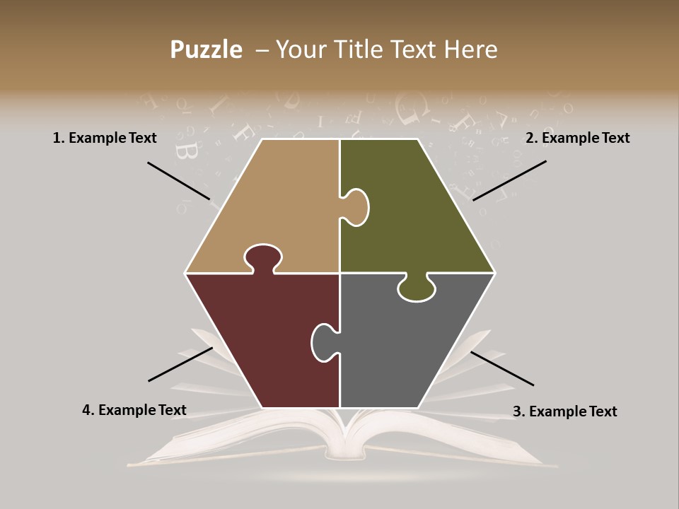 Alphabet Message Literature PowerPoint Template