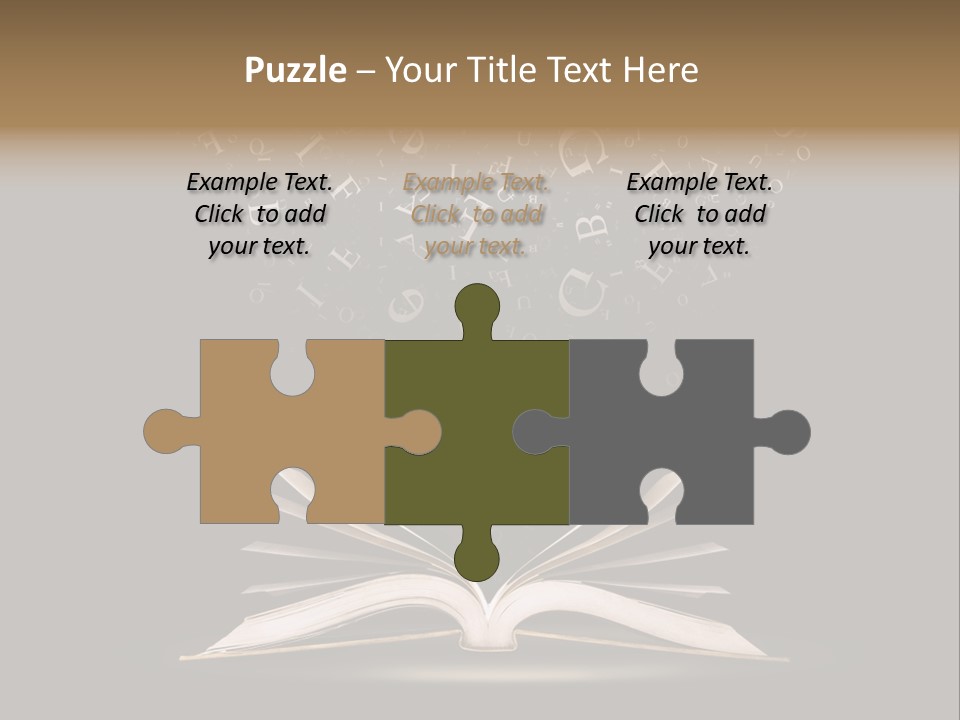 Alphabet Message Literature PowerPoint Template