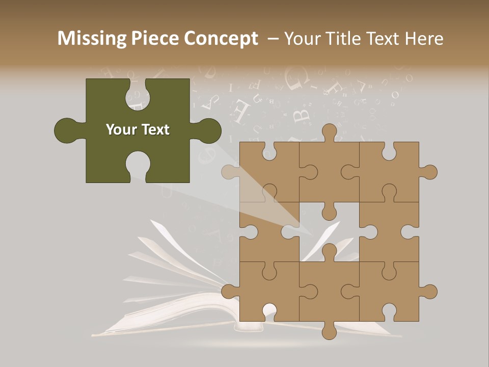 Alphabet Message Literature PowerPoint Template