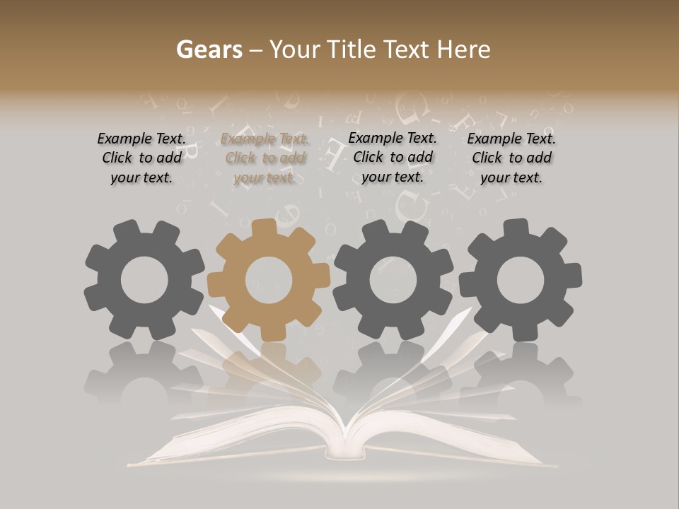 Alphabet Message Literature PowerPoint Template