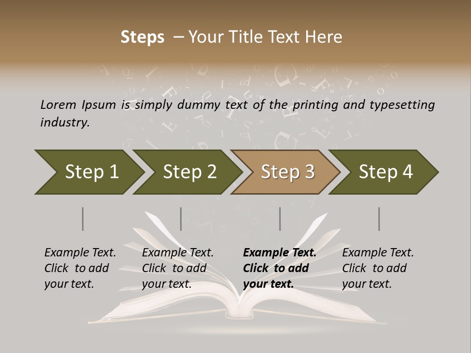 Alphabet Message Literature PowerPoint Template