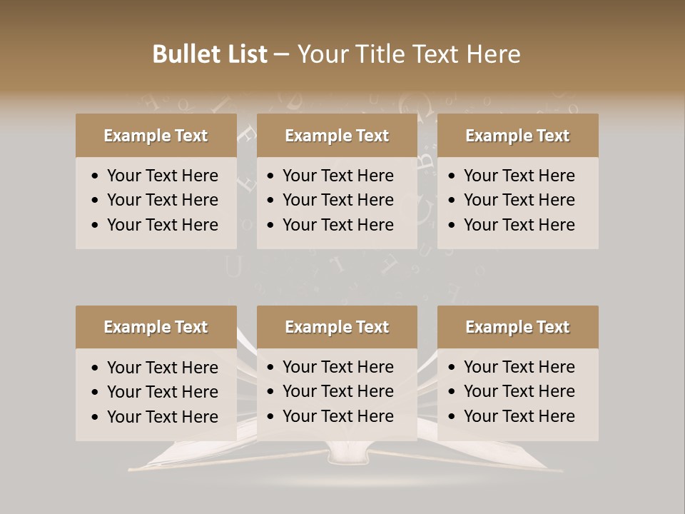 Alphabet Message Literature PowerPoint Template