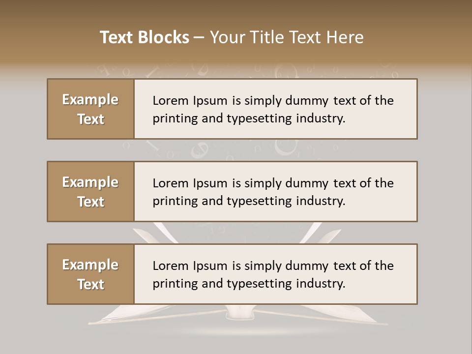 Alphabet Message Literature PowerPoint Template