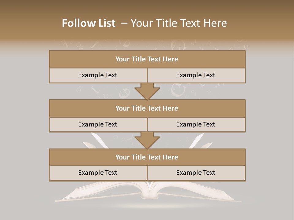 Alphabet Message Literature PowerPoint Template