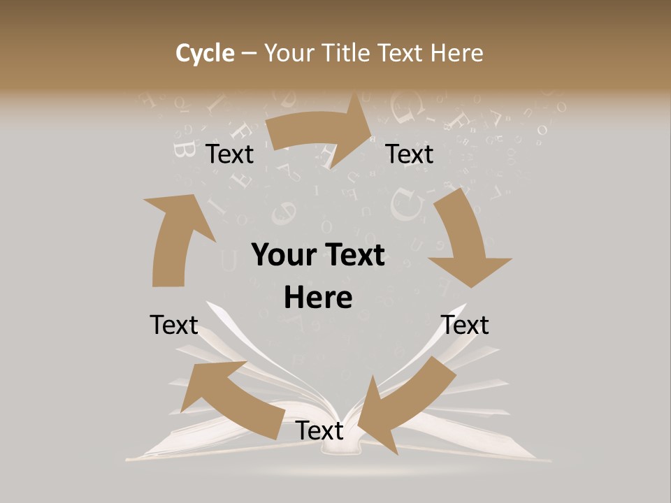 Alphabet Message Literature PowerPoint Template