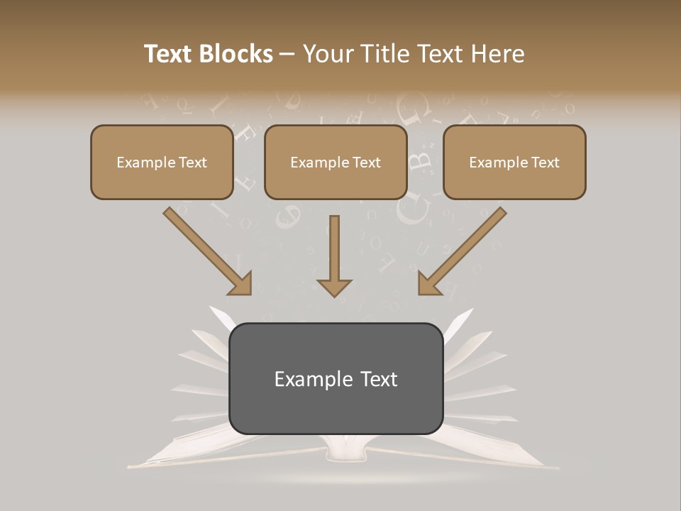 Alphabet Message Literature PowerPoint Template