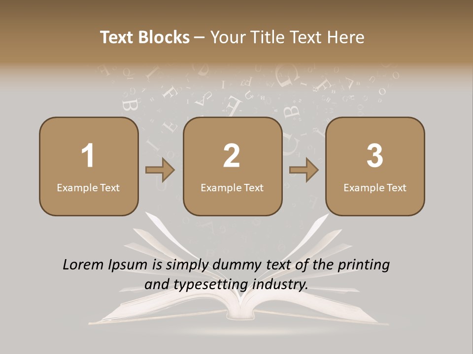 Alphabet Message Literature PowerPoint Template