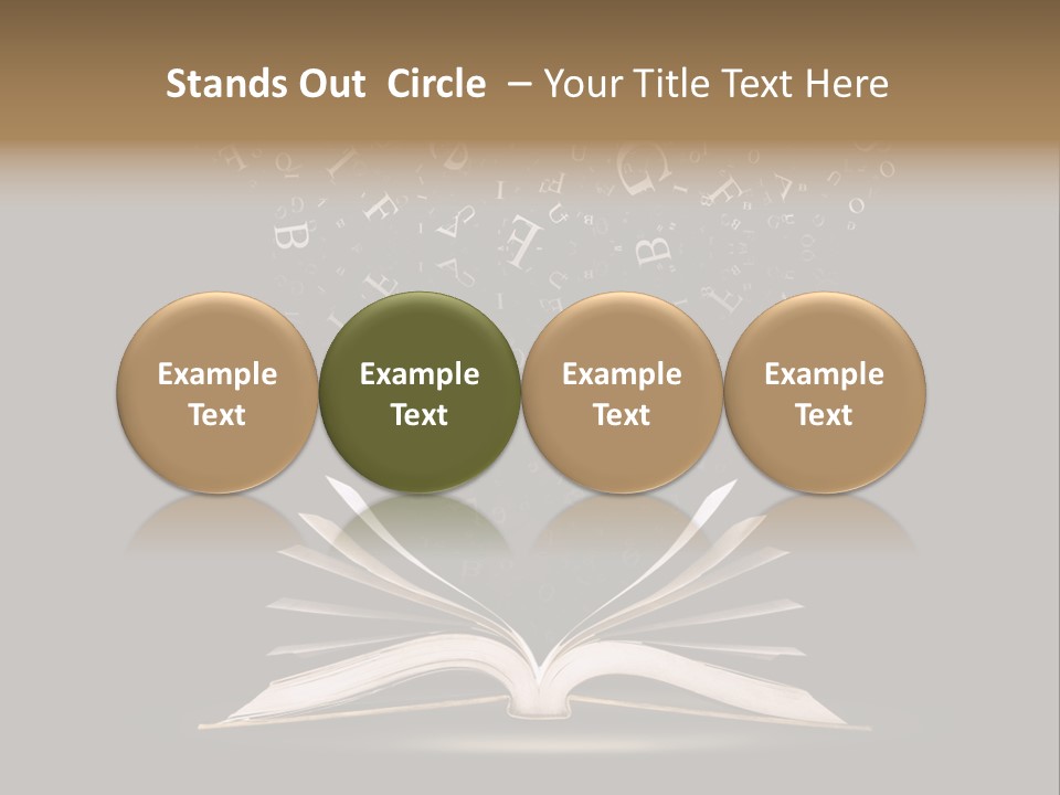 Alphabet Message Literature PowerPoint Template