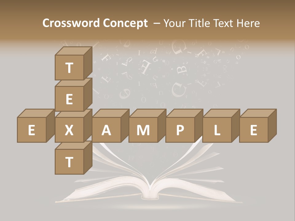 Alphabet Message Literature PowerPoint Template
