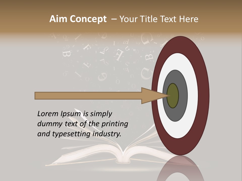 Alphabet Message Literature PowerPoint Template