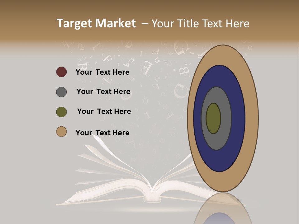 Alphabet Message Literature PowerPoint Template