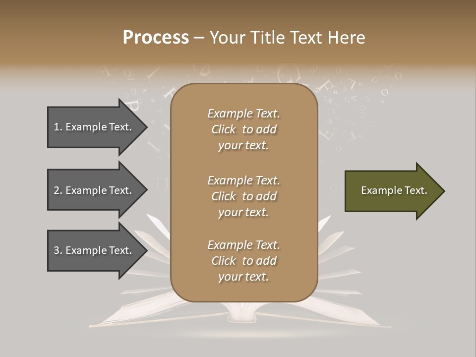 Alphabet Message Literature PowerPoint Template