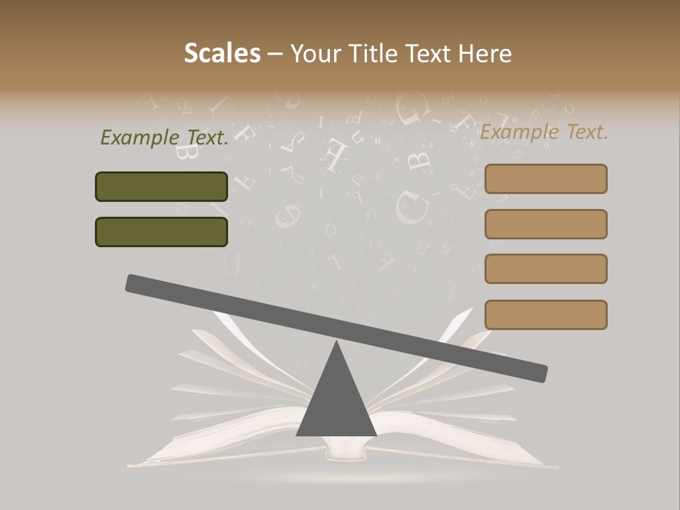 Alphabet Message Literature PowerPoint Template