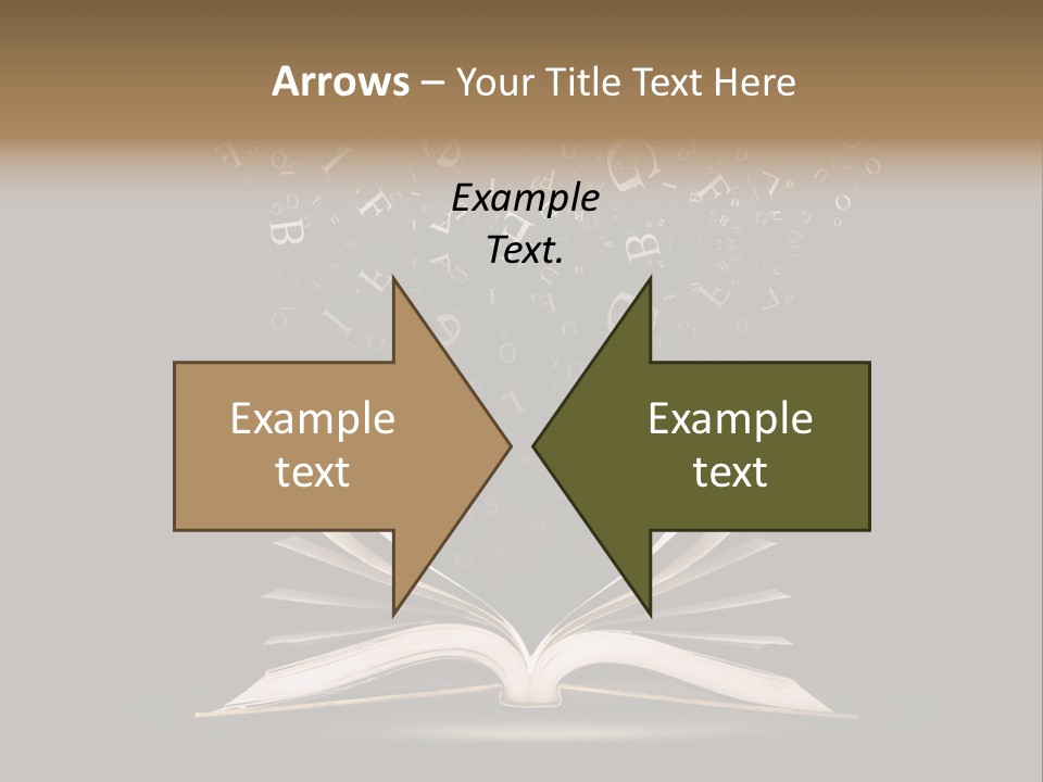 Alphabet Message Literature PowerPoint Template
