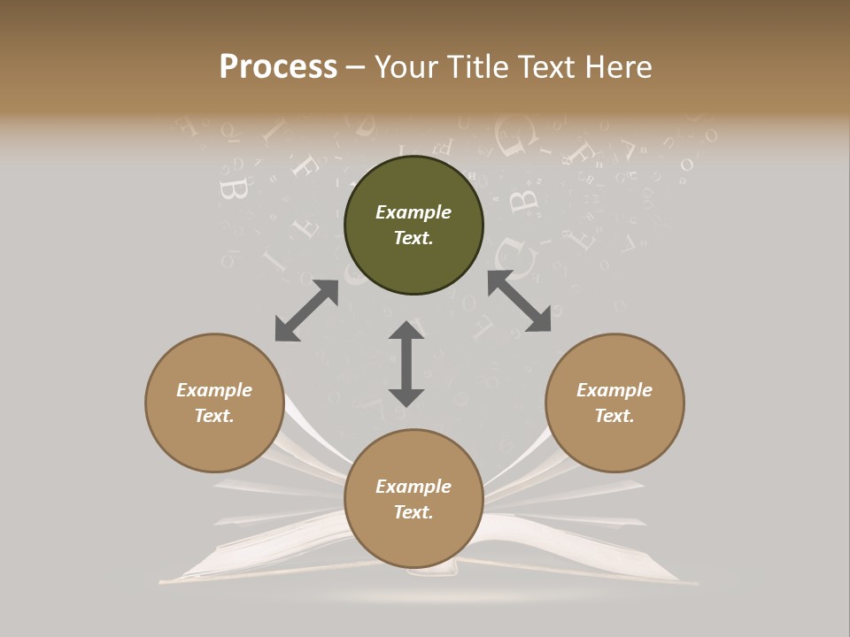 Alphabet Message Literature PowerPoint Template