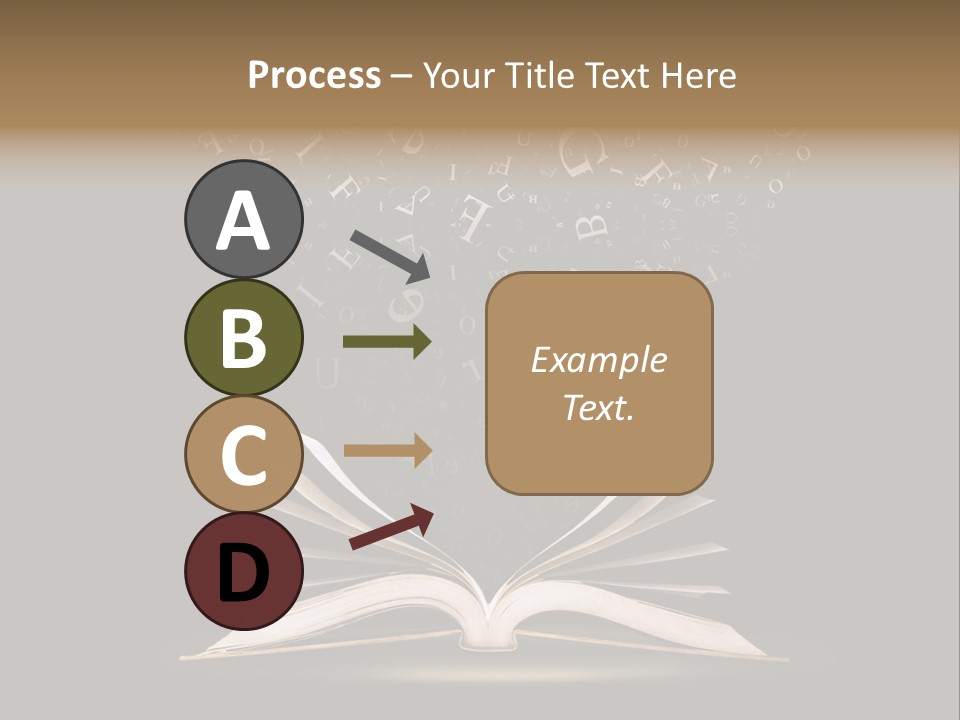 Alphabet Message Literature PowerPoint Template