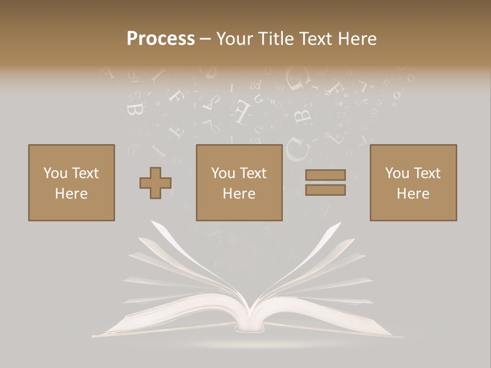 Alphabet Message Literature PowerPoint Template