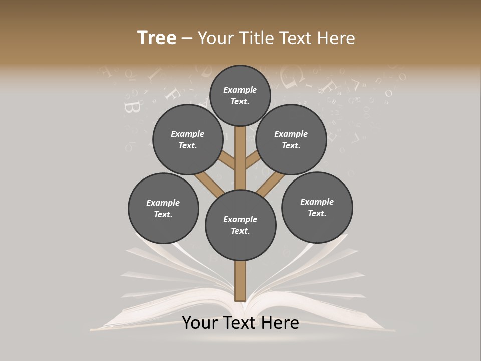 Alphabet Message Literature PowerPoint Template