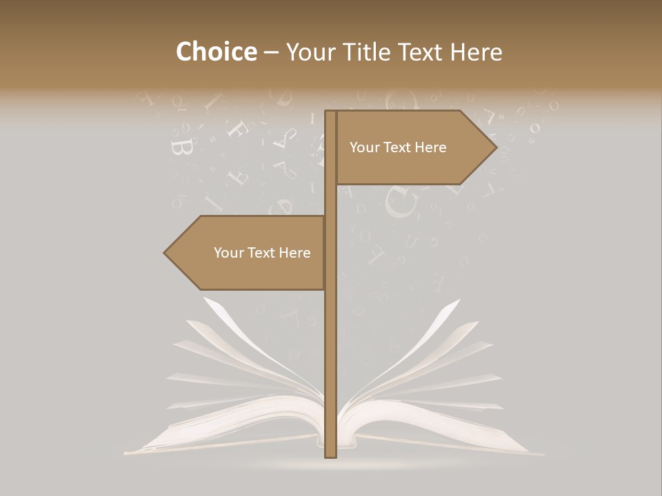 Alphabet Message Literature PowerPoint Template