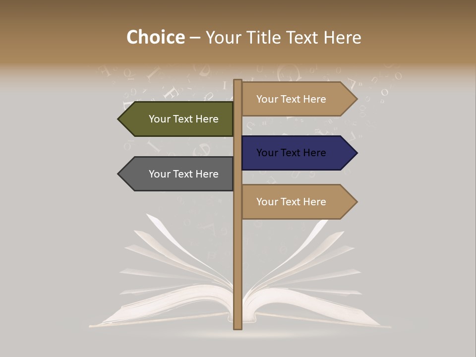 Alphabet Message Literature PowerPoint Template