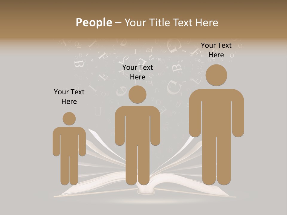 Alphabet Message Literature PowerPoint Template