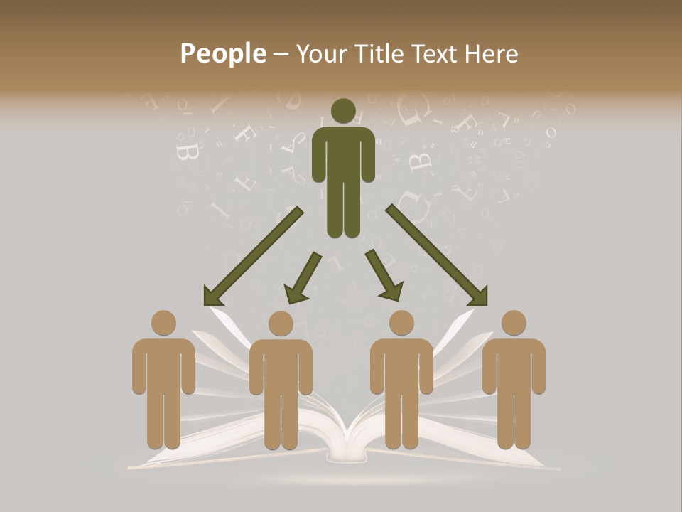 Alphabet Message Literature PowerPoint Template