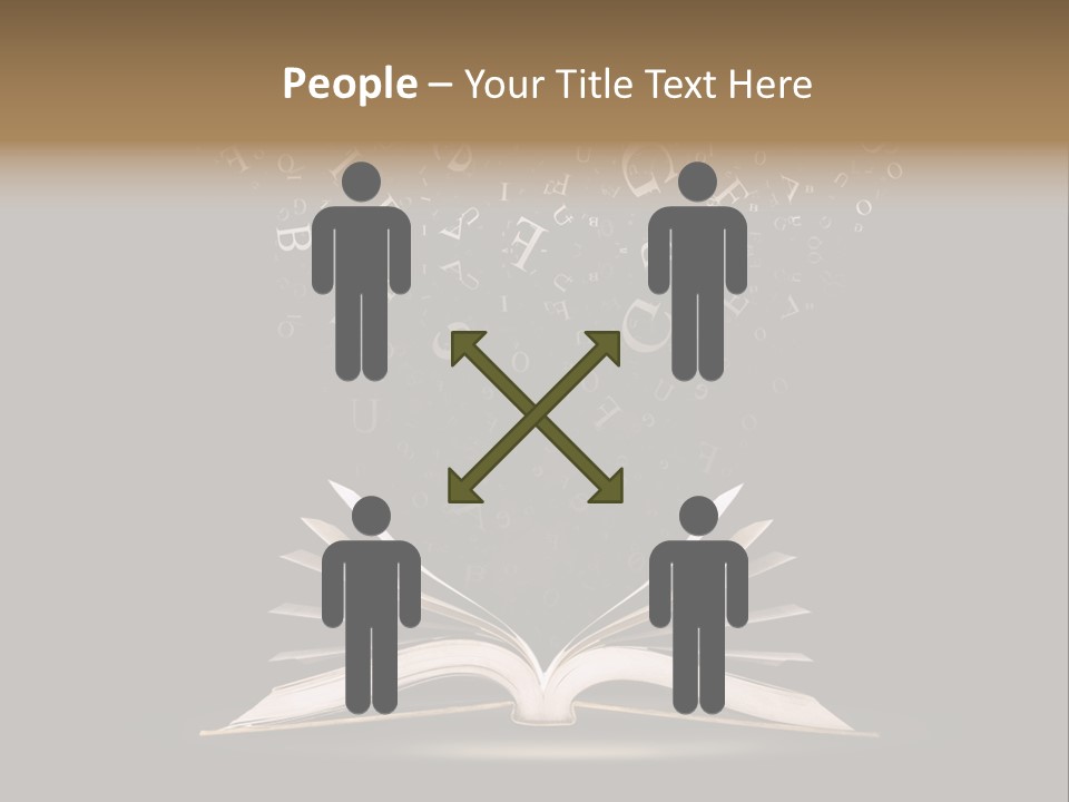 Alphabet Message Literature PowerPoint Template