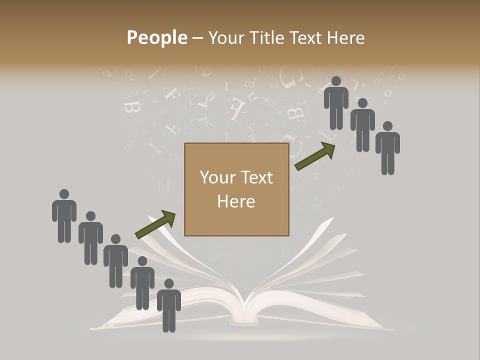 Alphabet Message Literature PowerPoint Template