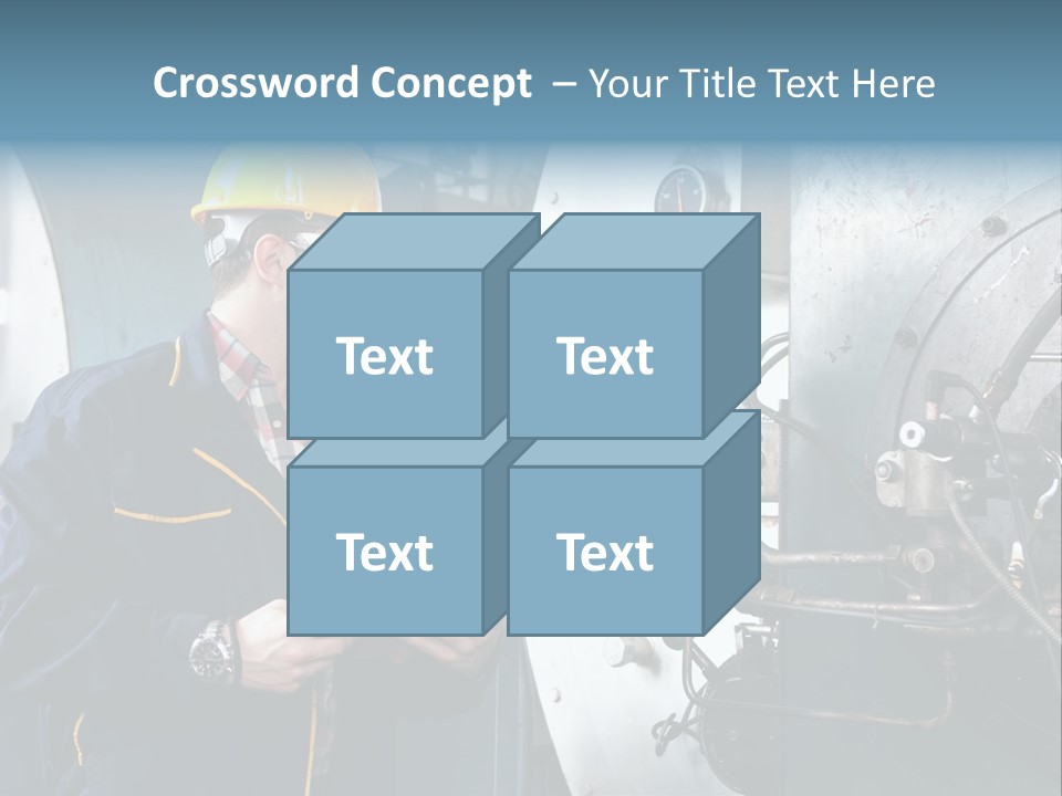 Hardhat Steel Young  PowerPoint Template