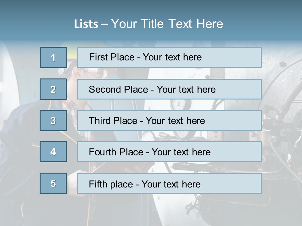 Hardhat Steel Young  PowerPoint Template