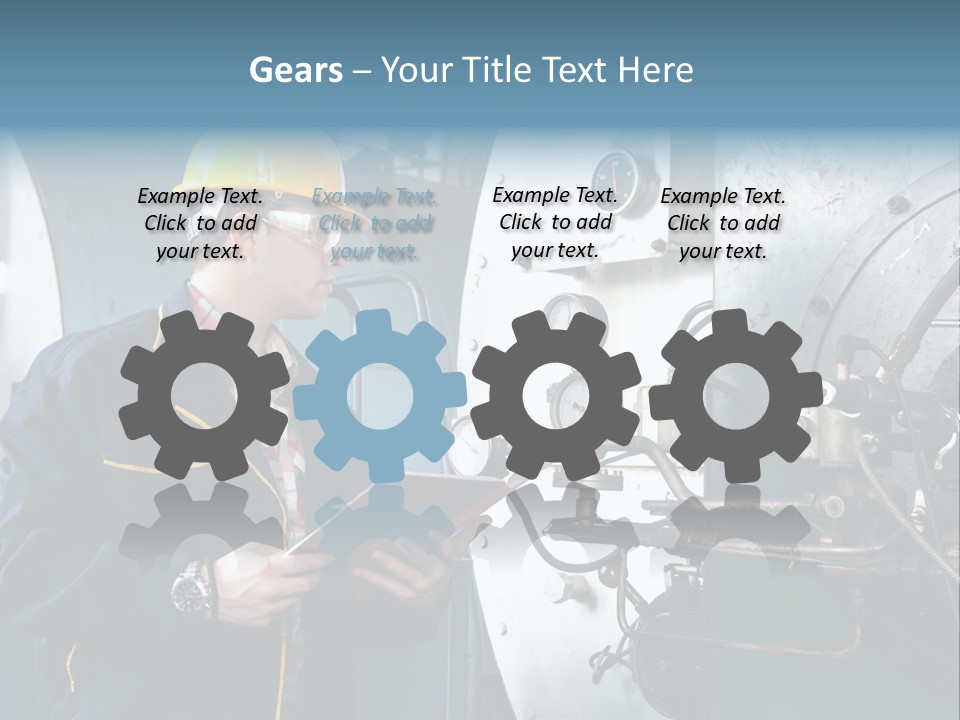 Hardhat Steel Young  PowerPoint Template