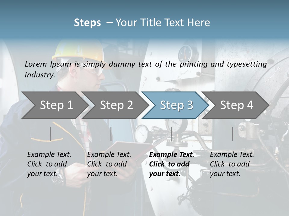Hardhat Steel Young  PowerPoint Template
