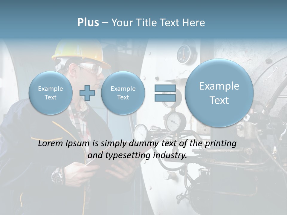 Hardhat Steel Young  PowerPoint Template