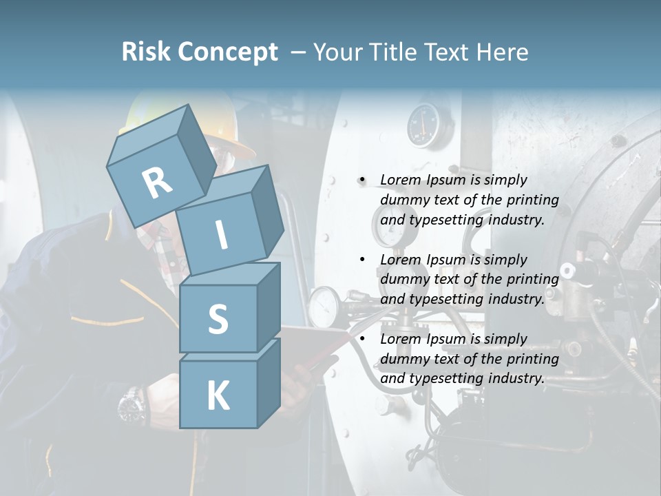 Hardhat Steel Young  PowerPoint Template