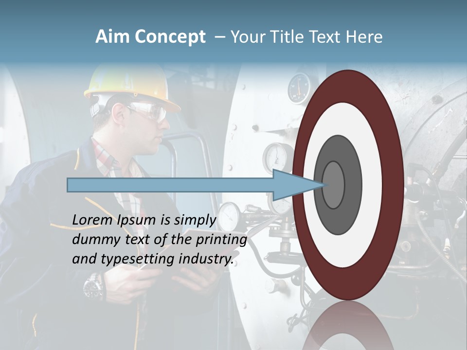 Hardhat Steel Young  PowerPoint Template