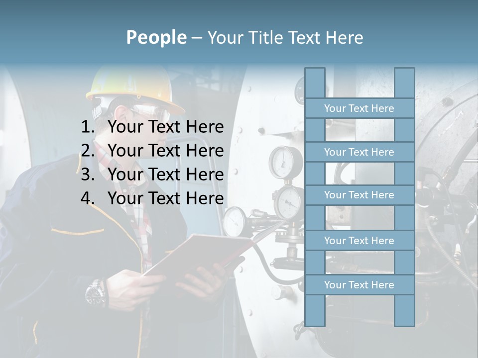 Hardhat Steel Young  PowerPoint Template